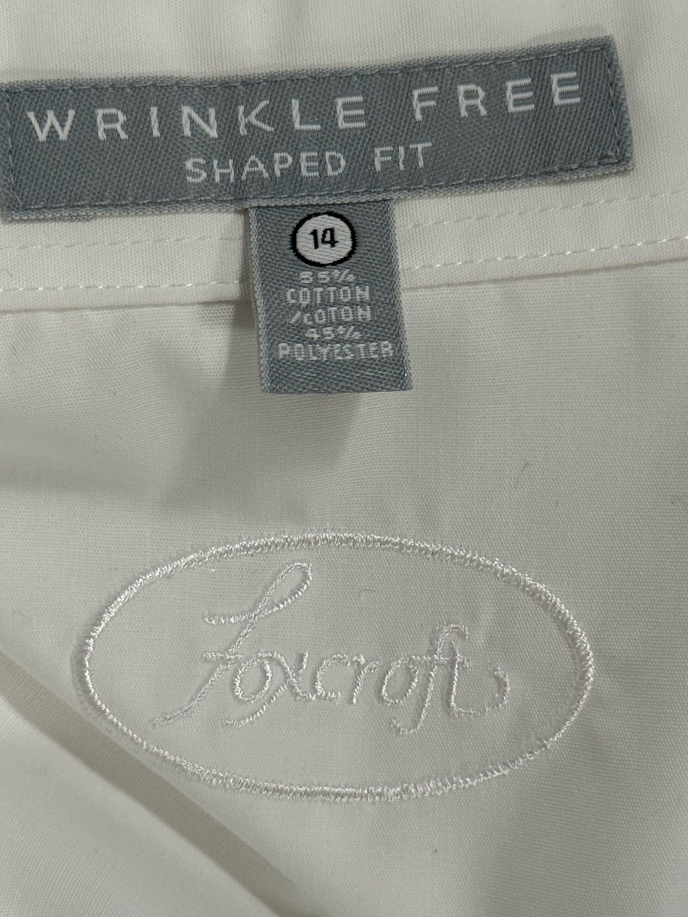 Foxcroft classic 3/4 sleeve button-front Shirt - Picture 2 of 4
